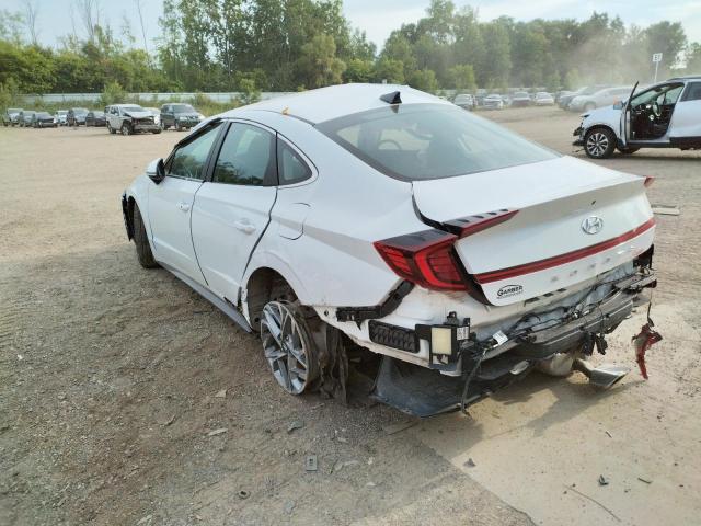 5NPEL4JA0MH085703 - 2021 HYUNDAI SONATA SEL WHITE photo 3