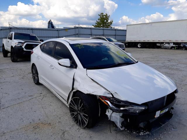 KMHD04LBXJU562712 - 2018 HYUNDAI ELANTRA SP WHITE photo 1