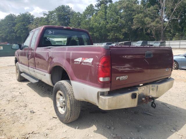 1FTNX21F2XED55507 - 1999 FORD F250 SUPER BURGUNDY photo 3