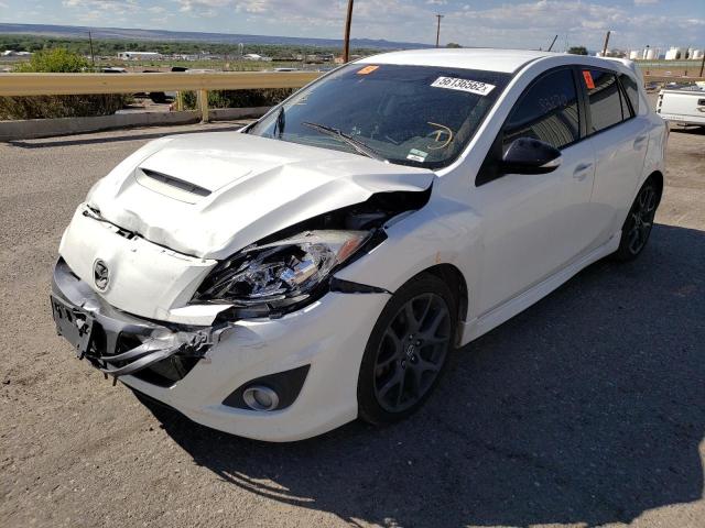 JM1BL1L35D1734872 - 2013 MAZDA SPEED 3 WHITE photo 2