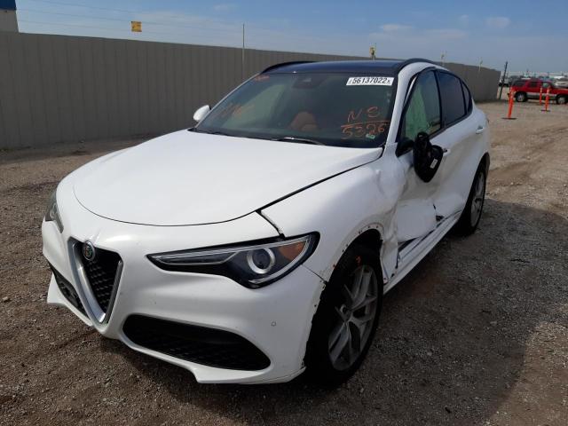 ZASPAKBN6L7C75326 - 2020 ALFA ROMEO STELVIO TI WHITE photo 2