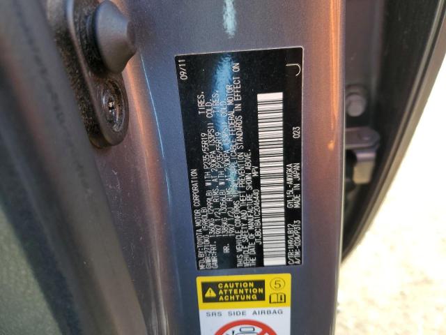 JTJBC1BA1C2046440 - 2012 LEXUS RX 450 GRAY photo 10