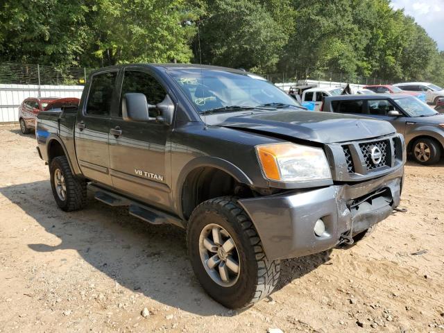 1N6AA0EC4CN313092 - 2012 NISSAN TITAN S GRAY photo 1