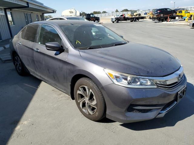 1HGCR2F3XGA092272 - 2016 HONDA ACCORD LX GRAY photo 1