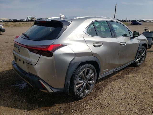 JTHR9JBH3M2048980 - 2021 LEXUS UX 250H SILVER photo 4