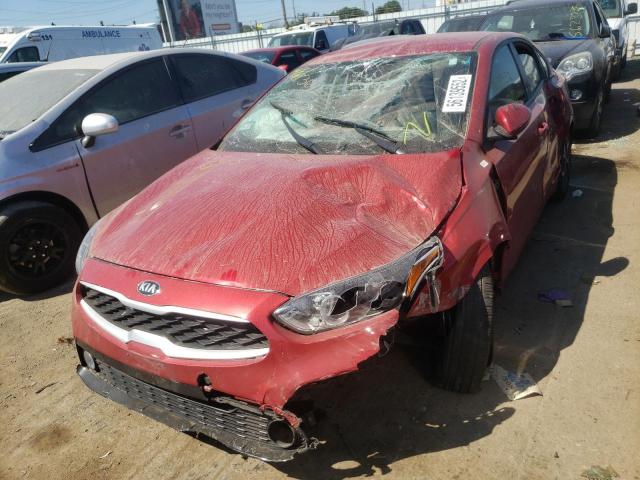 3KPF24AD9KE121875 - 2019 KIA FORTE FE RED photo 9