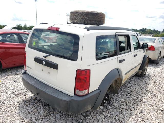 1D8GT28K58W135833 - 2008 DODGE NITRO SXT WHITE photo 4