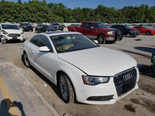 WAULFAFR7DA020069 - 2013 AUDI A5 PREMIUM WHITE photo 1