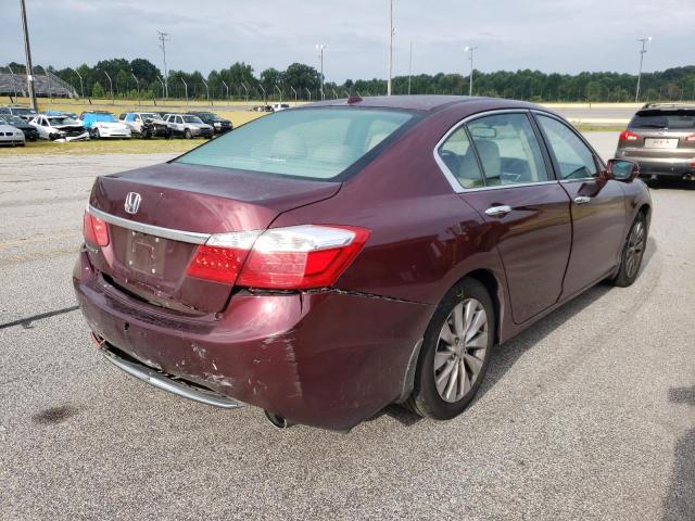 1HGCR2F87FA211566 - 2015 HONDA ACCORD EXL RED photo 4