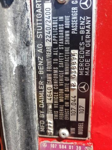 10704412038894 - 1977 MERCEDES-BENZ SL400 RED photo 10