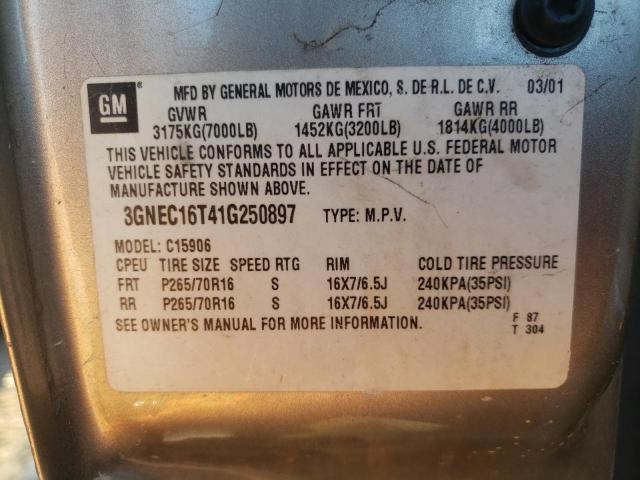 1GTEC19V0YZ161408 - 2000 GMC NEW SIERRA GOLD photo 10