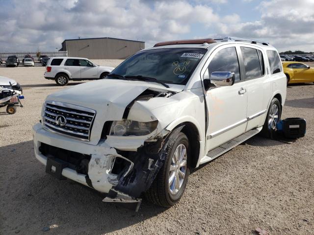 5N3AA08D98N903287 - 2008 INFINITI QX56 BEIGE photo 2