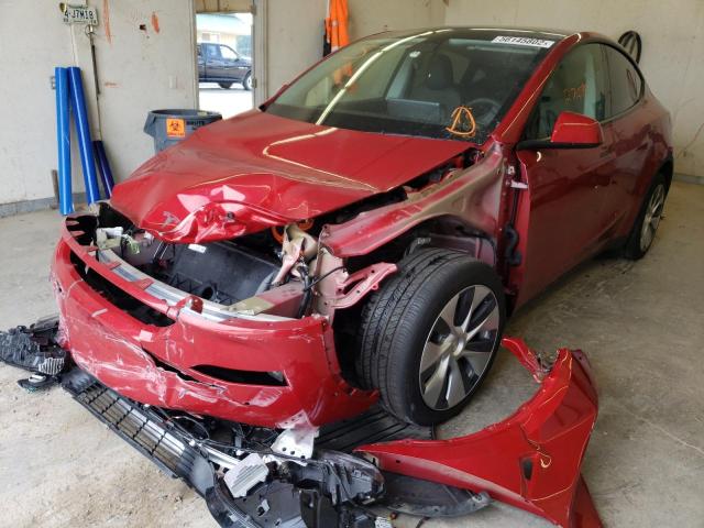 5YJYGDEE0MF233068 - 2021 TESLA MODEL Y  фото 2