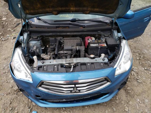 ML32F3FJ7HHF17839 - 2017 MITSUBISHI MIRAGE G4 BLUE photo 7