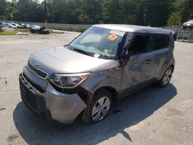 KNDJN2A20G7281154 - 2016 KIA SOUL GRAY photo 2