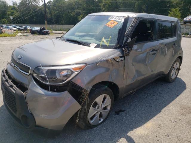 KNDJN2A20G7281154 - 2016 KIA SOUL GRAY photo 9