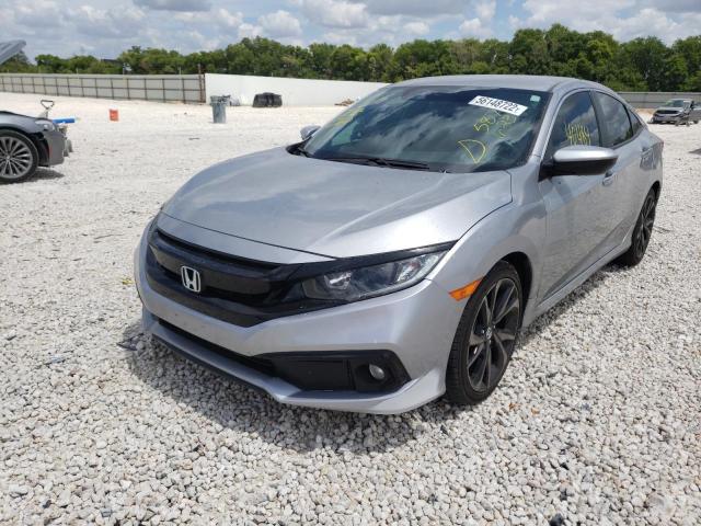 2HGFC2F86KH587623 - 2019 HONDA CIVIC SPOR SILVER photo 2
