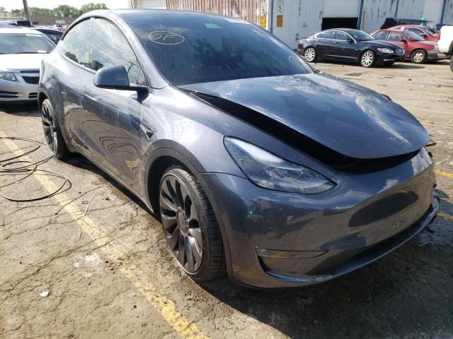 7SAYGDEFXNF487867 - 2022 TESLA MODEL Y أزرق صورة 1