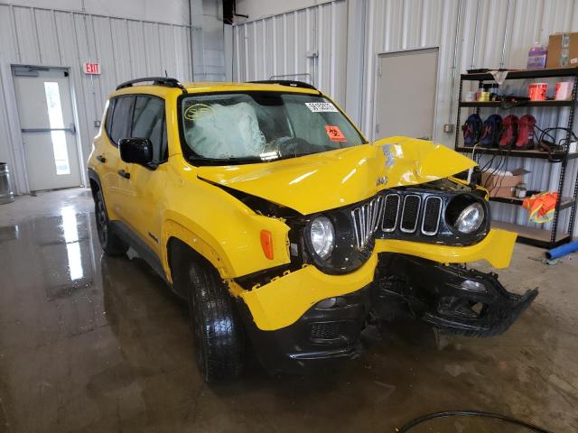 ZACCJBAH0HPE89824 - 2017 JEEP RENEGADE S YELLOW photo 1