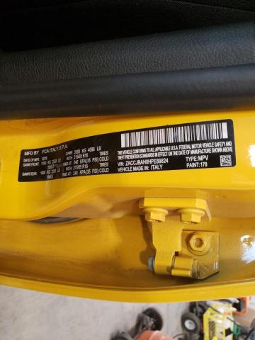 ZACCJBAH0HPE89824 - 2017 JEEP RENEGADE S YELLOW photo 10