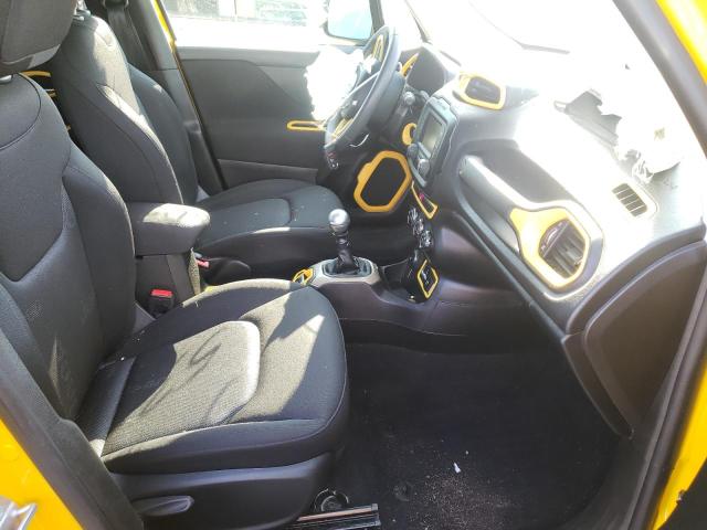 ZACCJBAH0HPE89824 - 2017 JEEP RENEGADE S YELLOW photo 5