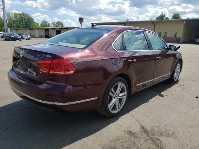 1VWCN7A3XEC015155 - 2014 VOLKSWAGEN PASSAT SEL MAROON photo 4