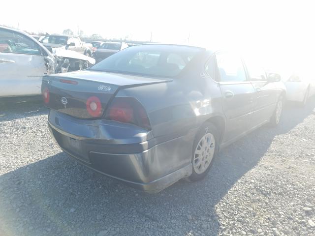 2G1WF52E459144140 - 2005 CHEVROLET IMPALA GRAY photo 4