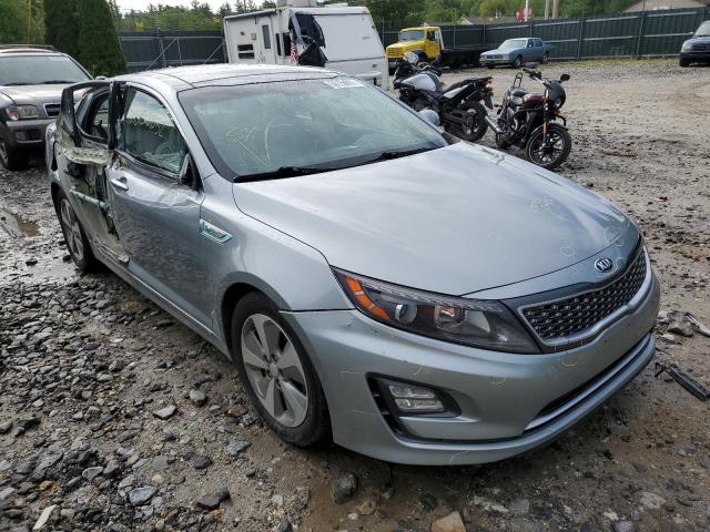 KNAGN4AD0G5092746 - 2016 KIA OPTIMA HYB GRAY photo 1