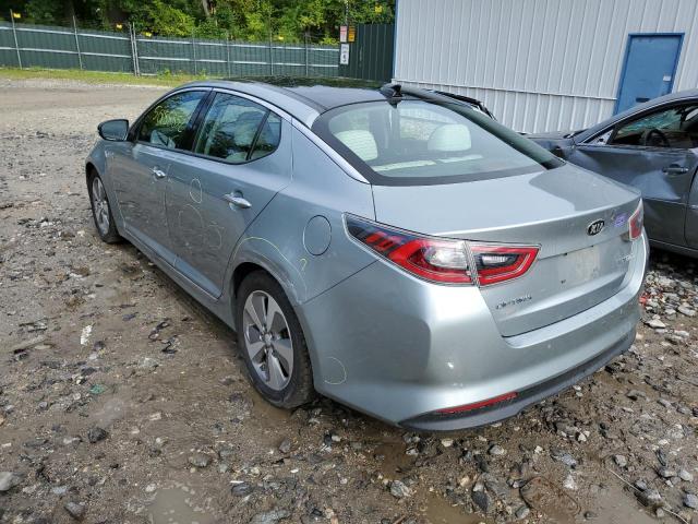 KNAGN4AD0G5092746 - 2016 KIA OPTIMA HYB GRAY photo 3