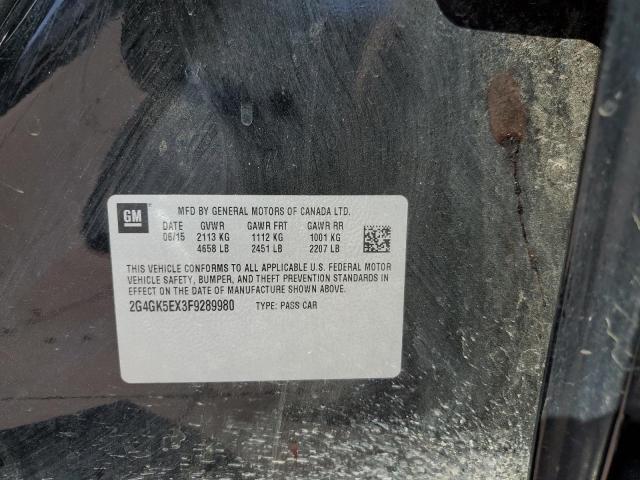 2G4GK5EX3F9289980 - 2015 BUICK REGAL 黑色 照片 10
