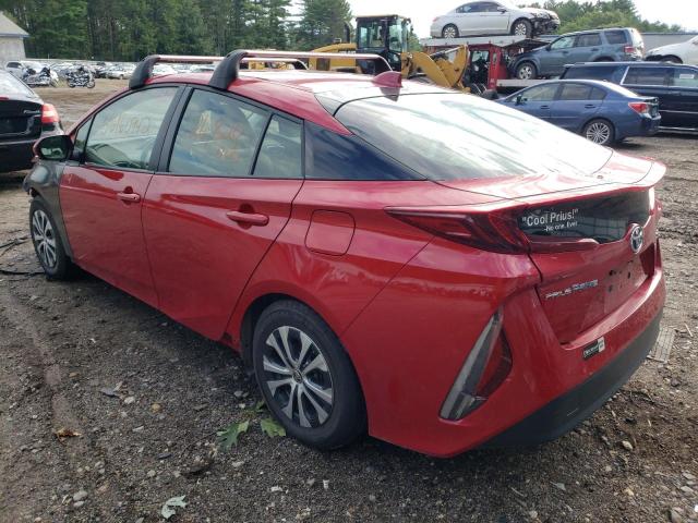 JTDKAMFP4M3182548 - 2021 TOYOTA PRIUS PRIM 红色 照片 3