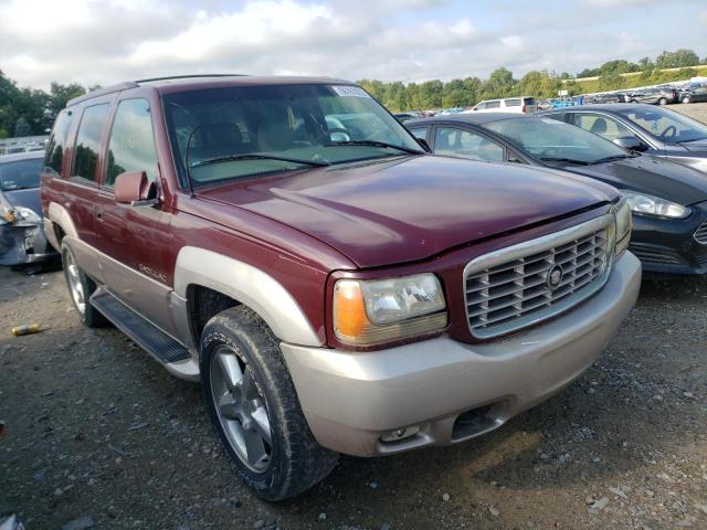 1GYEK63R7YR169267 - 2000 CADILLAC ESCALADE BURGUNDY photo 1