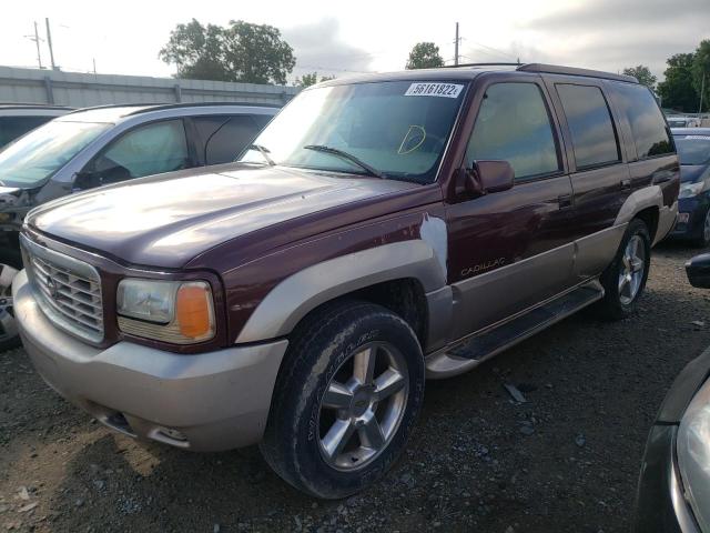 1GYEK63R7YR169267 - 2000 CADILLAC ESCALADE BURGUNDY photo 2