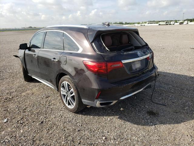 5J8YD3H85JL000189 - 2018 ACURA MDX ADVANC BROWN photo 3