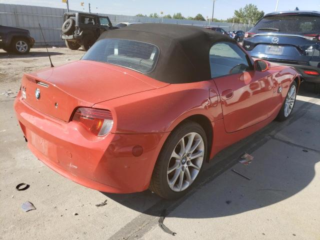 4USBU33577LW60092 - 2007 BMW Z4 3.0 RED photo 4