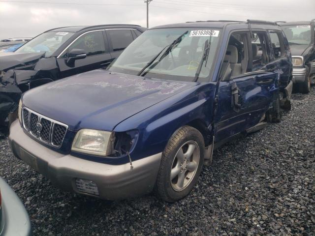 JF1SF655X2H707700 - 2002 SUBARU FORESTER S BLUE photo 2