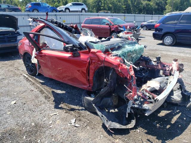 4T1KZ1AK7MU057732 - 2021 TOYOTA CAMRY TRD RED photo 1