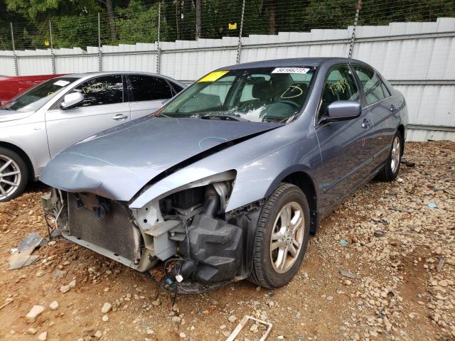 1HGCM56367A072424 - 2007 HONDA ACCORD BLUE photo 2