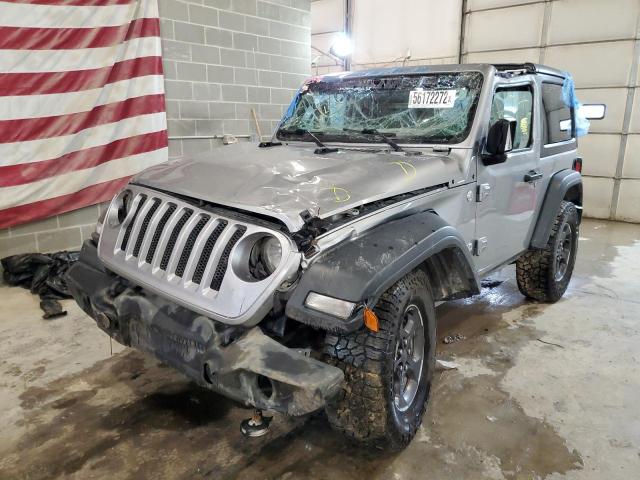 1C4GJXAGXKW516382 - 2019 JEEP WRANGLER S GRAY photo 2