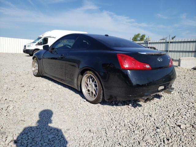 JNKCV64F29M654633 - 2009 INFINITI G37 BLACK photo 3