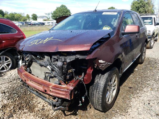 2FMDK3KCXABB67708 - 2010 FORD EDGE LIMIT BURGUNDY photo 2