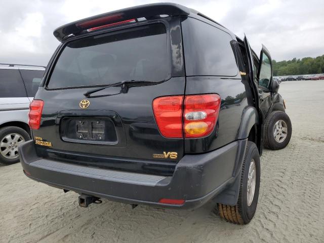 5TDZT38A62S097685 - 2002 TOYOTA SEQUOIA BLACK photo 4