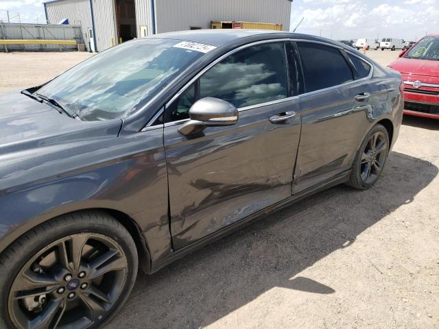 3FA6P0VPXHR379019 - 2017 FORD FUSION SPO GRAY photo 9