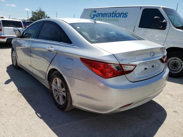 5NPEB4AC6CH483601 - 2012 HYUNDAI SONATA GLS SILVER photo 3