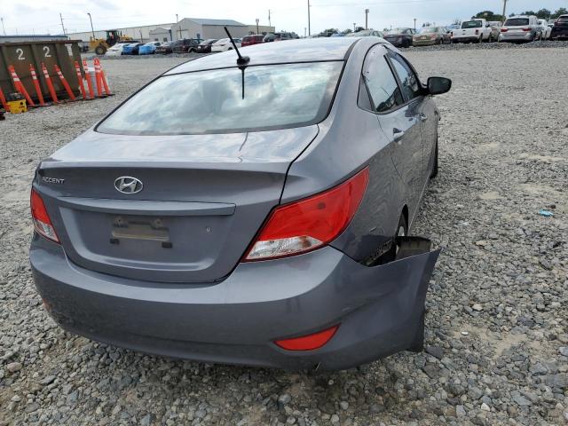 KMHCT4AE4HU329158 - 2017 HYUNDAI ACCENT SE CHARCOAL photo 4