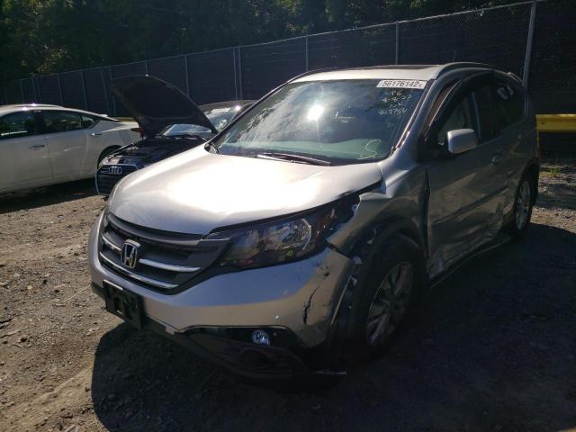 2HKRM4H70DH669754 - 2013 HONDA CR-V EXL SILVER photo 2