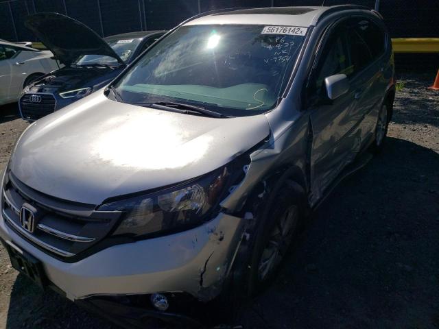 2HKRM4H70DH669754 - 2013 HONDA CR-V EXL SILVER photo 9