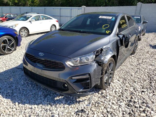 3KPF34ADXLE238072 - 2020 KIA FORTE GT L GRAY photo 2