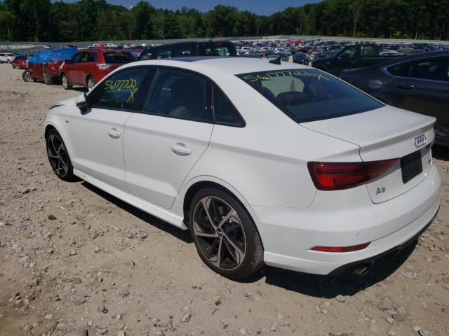 WAUJEGFF9LA001704 - 2020 AUDI A3 S-LINE WHITE photo 3