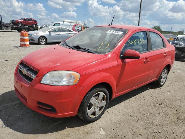 KL1TD5DE7AB102493 - 2010 CHEVROLET AVEO LS 红色 照片 2